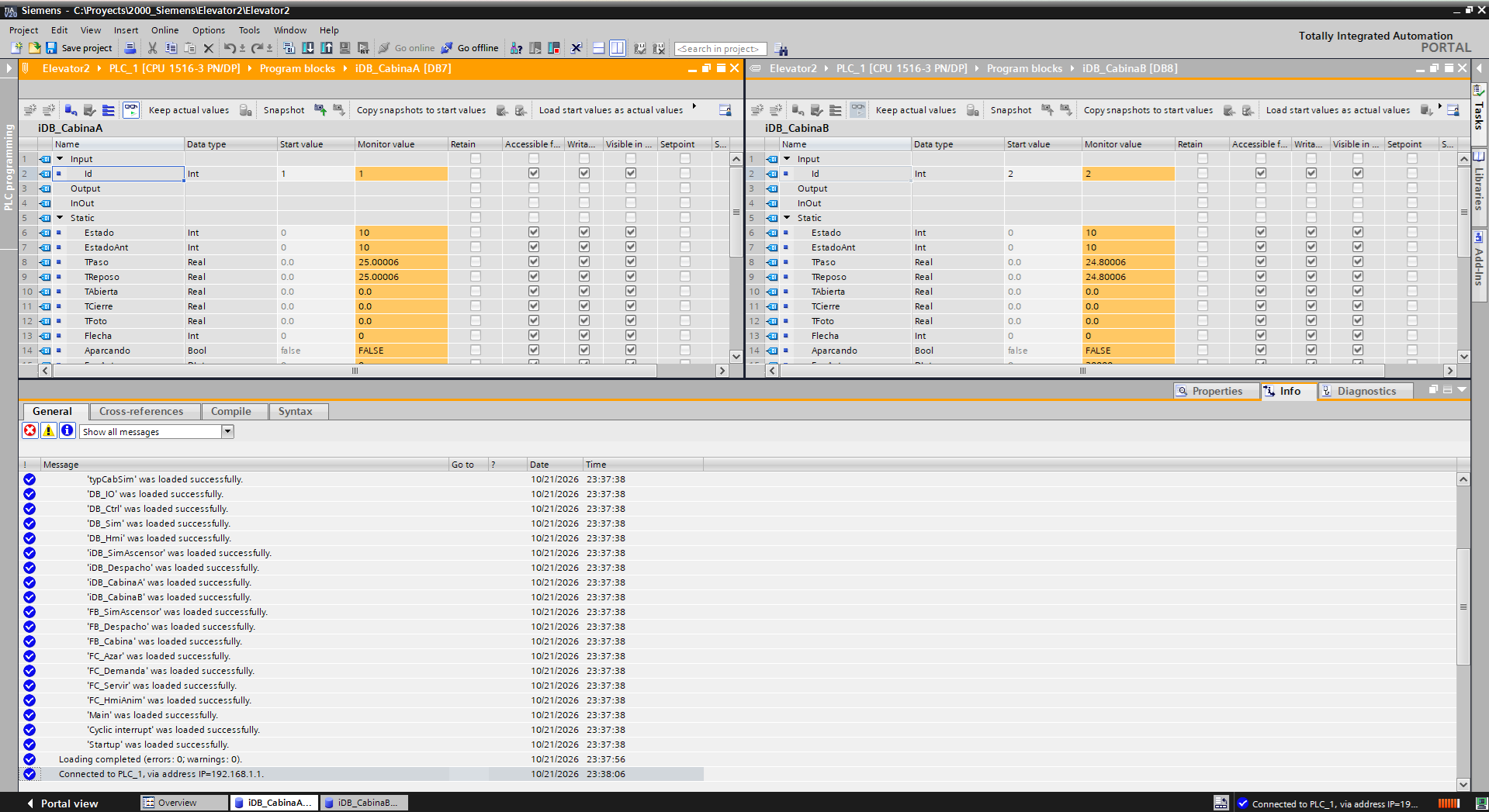 Control automatico ascensor — Screenshot 2