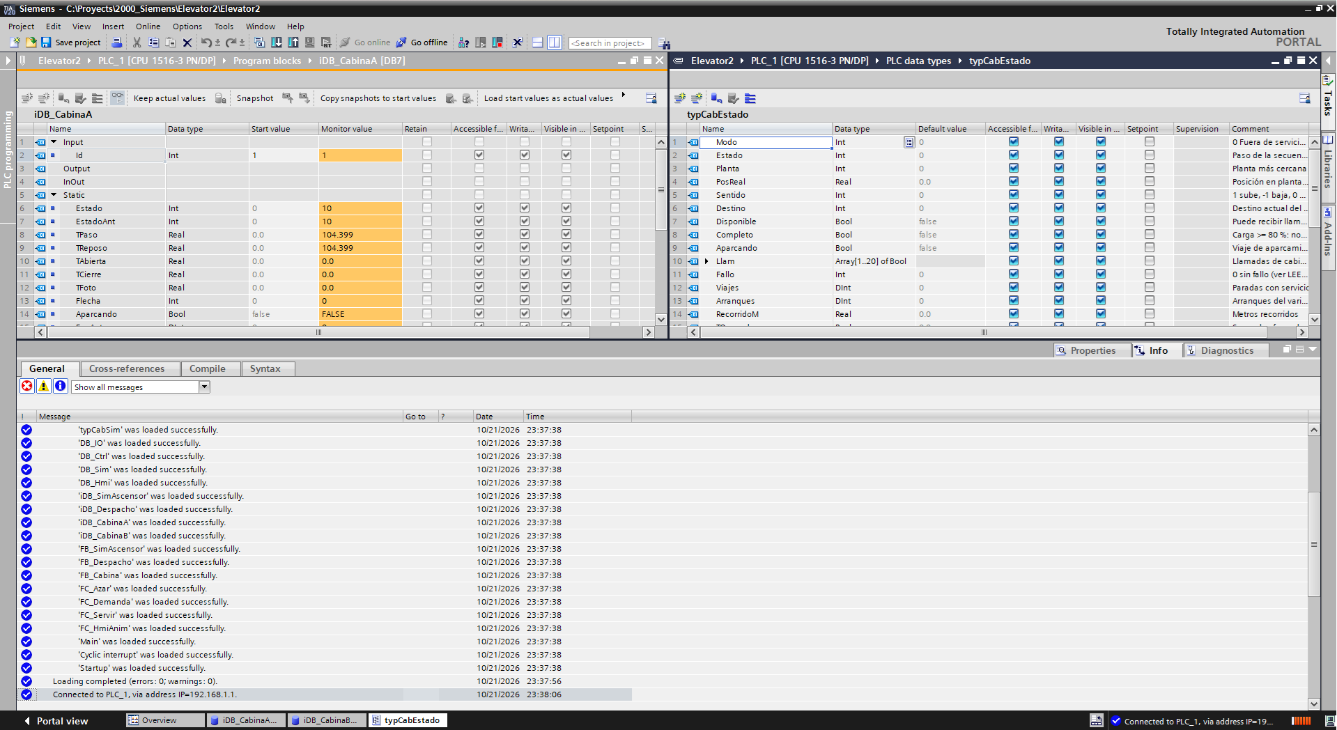 Control automatico ascensor — Screenshot 3