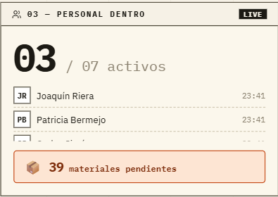 Control de acceso y materiales en almacen centralizado — Screenshot 5