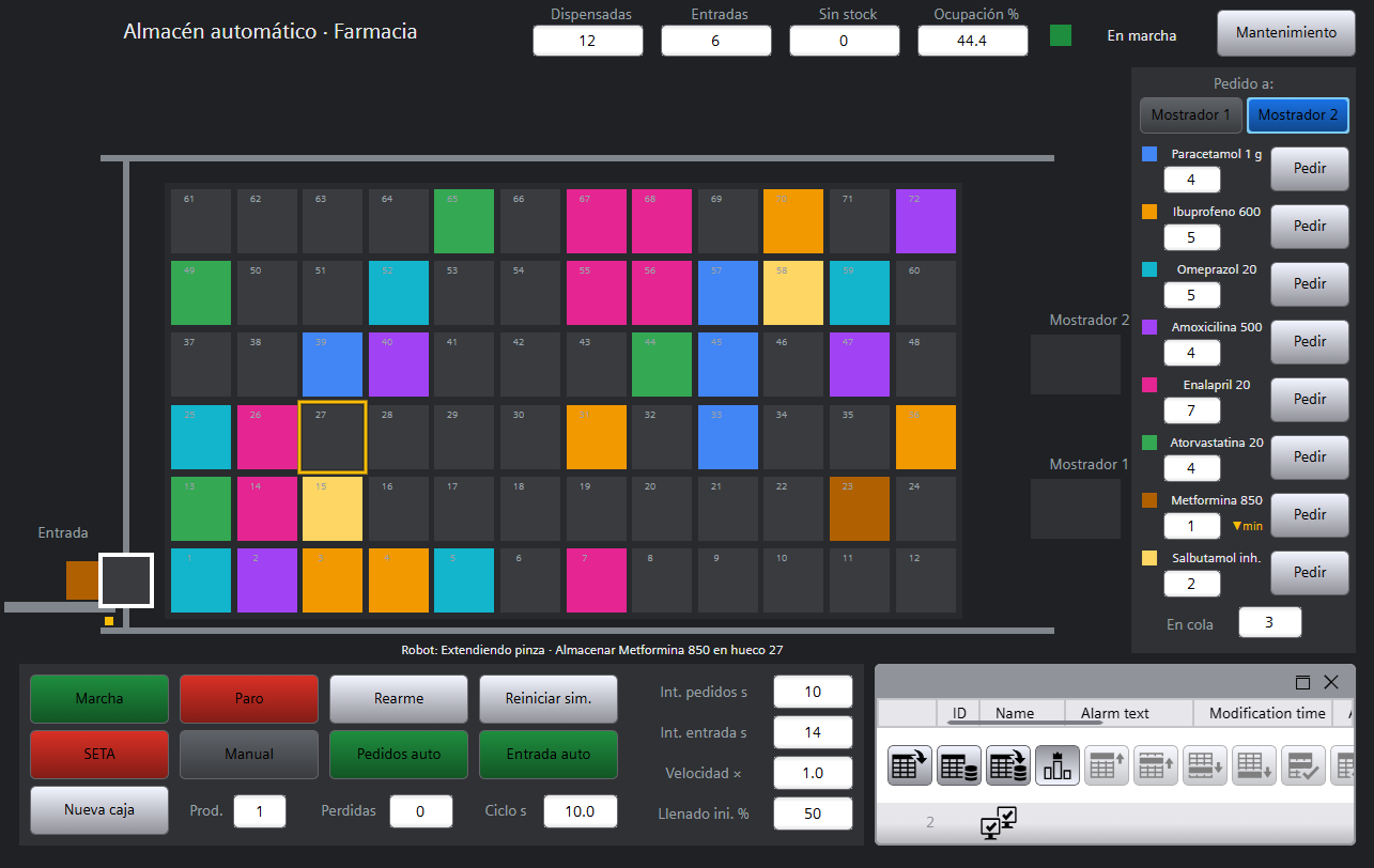 Dispensado automatico de almacen farmaceutico — Screenshot 1