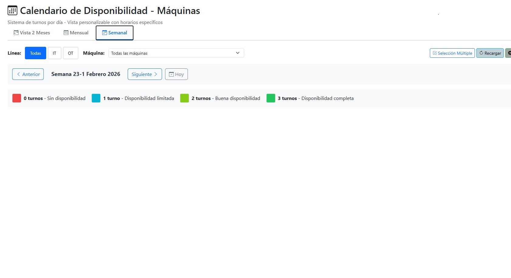 Planificador de Turnos + Órdenes — Screenshot 5